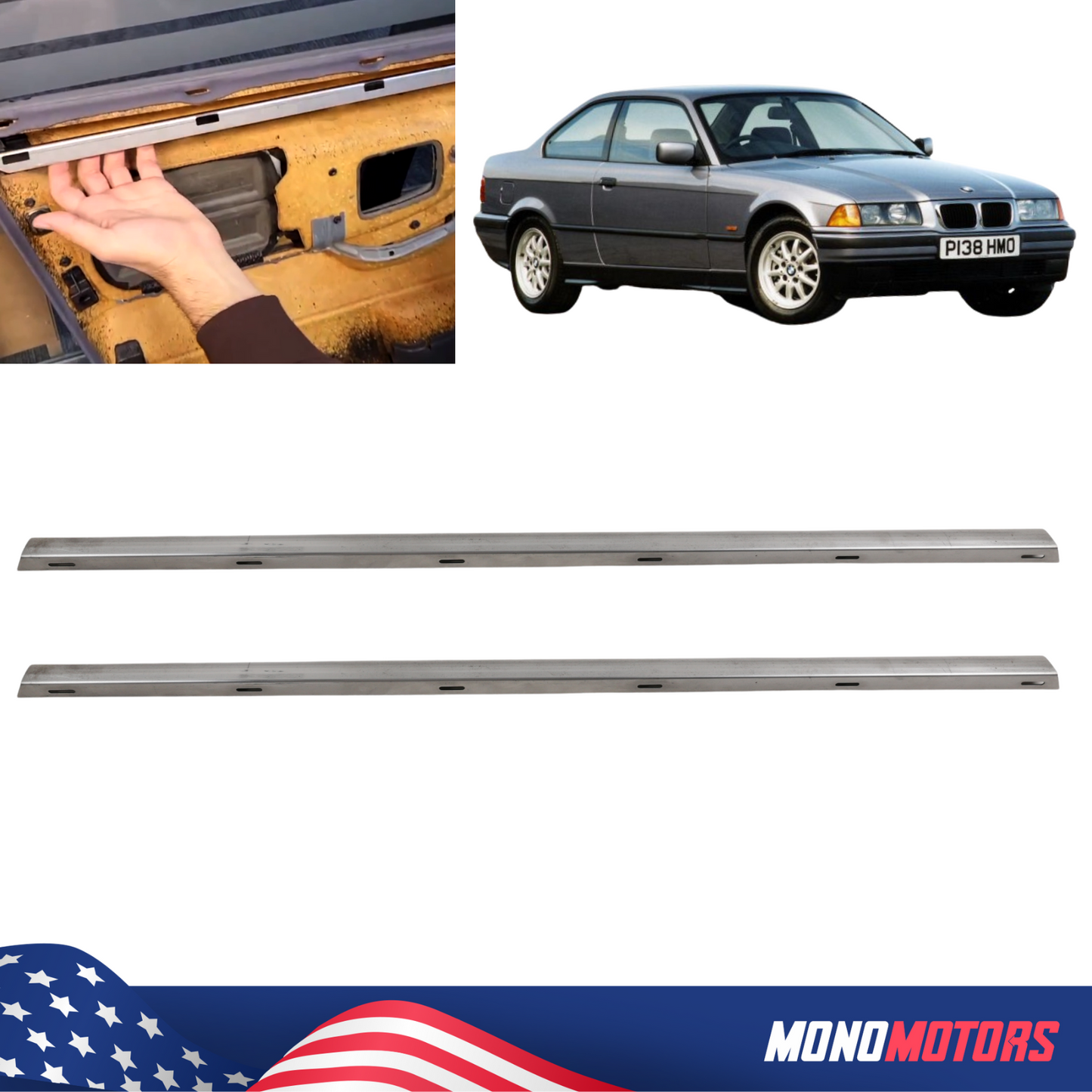 Door Panel Repair Brackets for BMW E36 Coupe Watch the Video