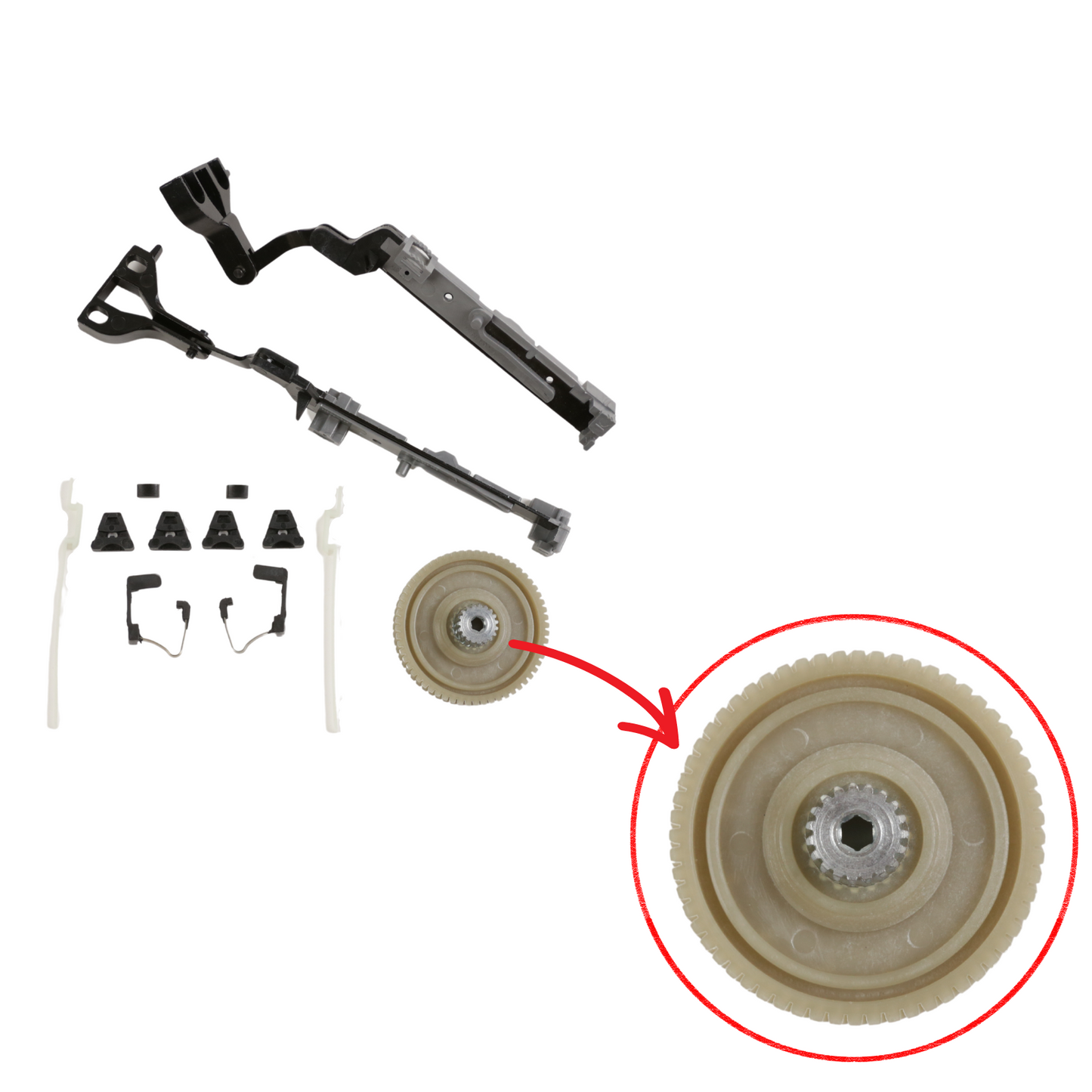 Sunroof Bracket for Mercedes W222 S-CLASS Gears W/clips Replacment