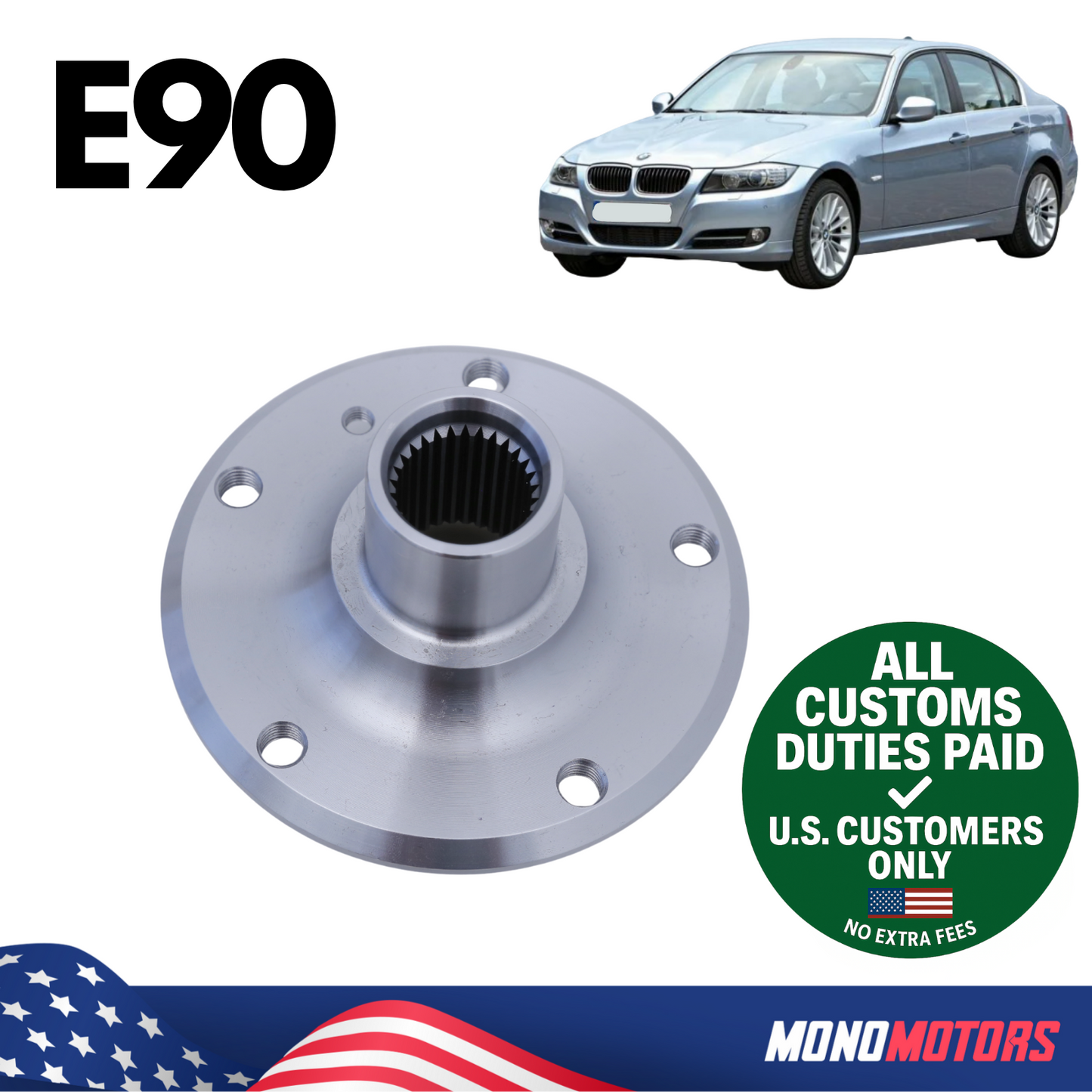 Wheel Hub Flange for BMW E90 2005-2012 OEM 33416760058