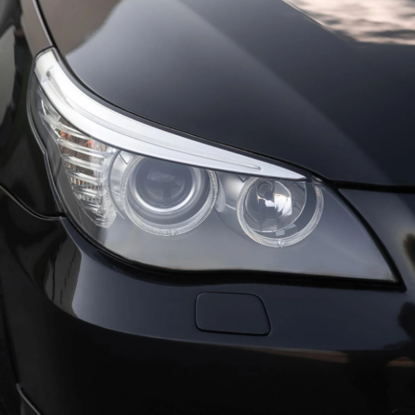 Right Headlight Lens for BMW E60 5 Series 2003-2006 Headlamp Smooth Clear Cover