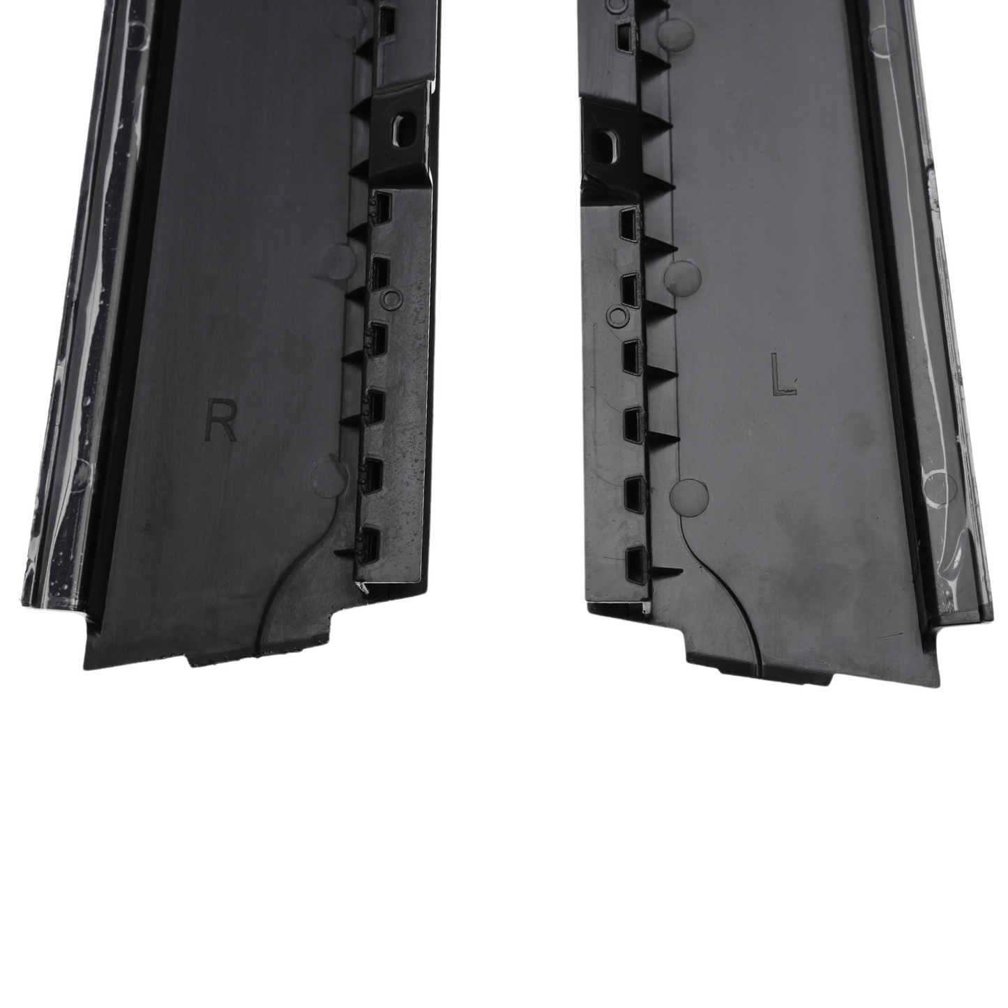 VW Golf MK6 09-13 Door Exterior B-pillar Trims Volkswagen Piano Black 2pcs