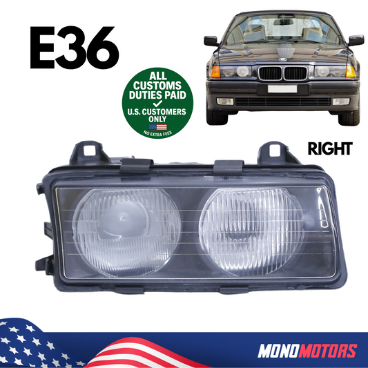 Headlight Assembly Zkw Type Right for BMW E36 1991-1994 OEM A0361101R