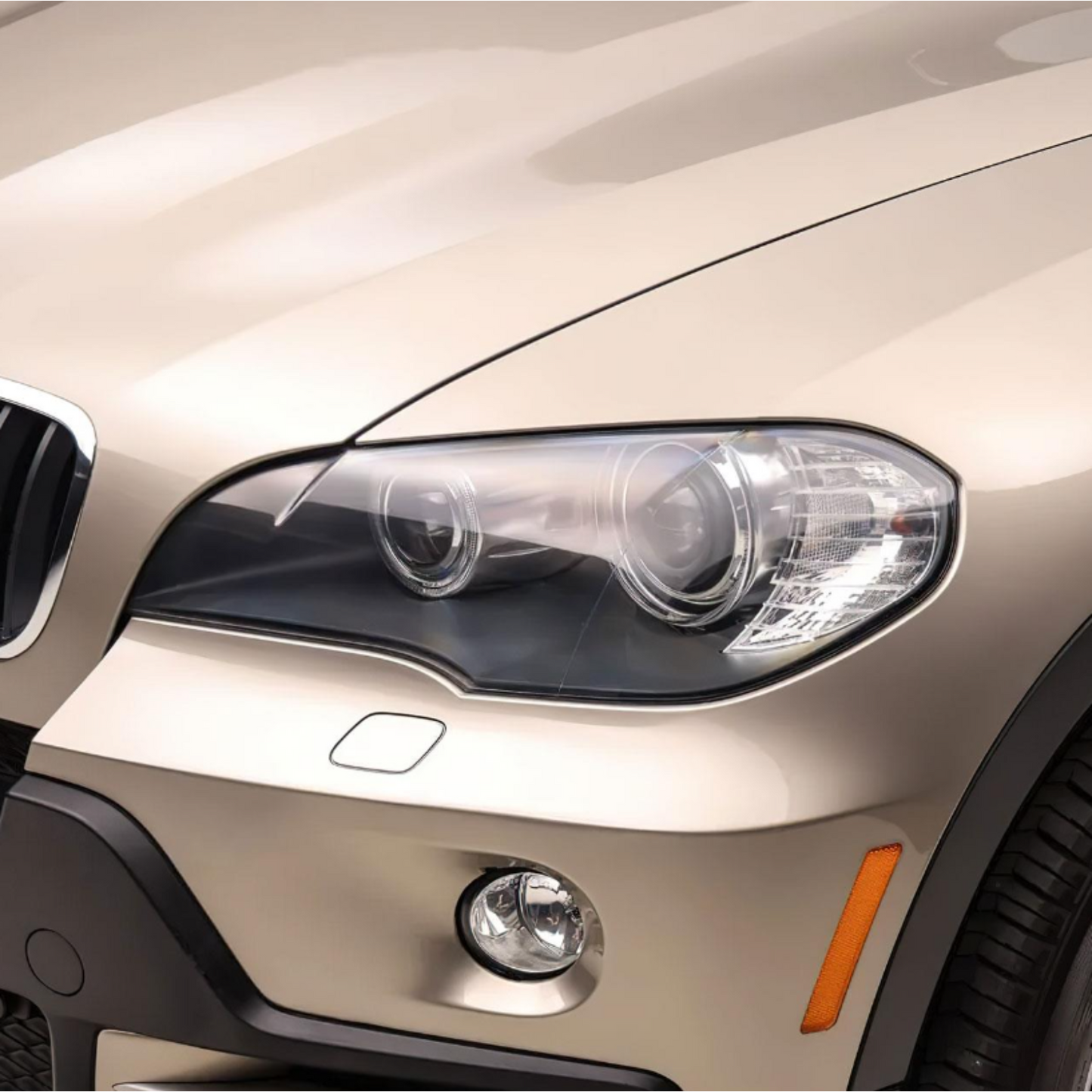 Left Headlight Cover for BMW E70 X5 Lci 2010-13 Plastic Transparent Cover Clean