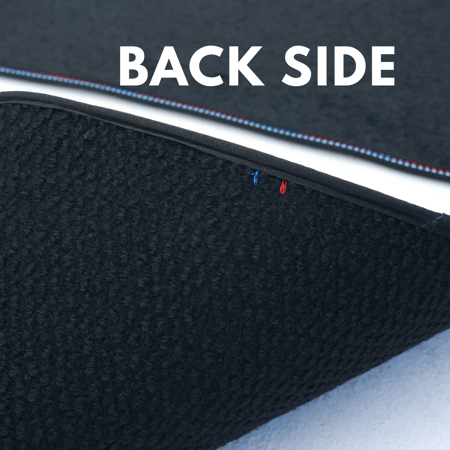 Black Floor Mats Set for BMW F30 3 Series M Sport Color Stitching