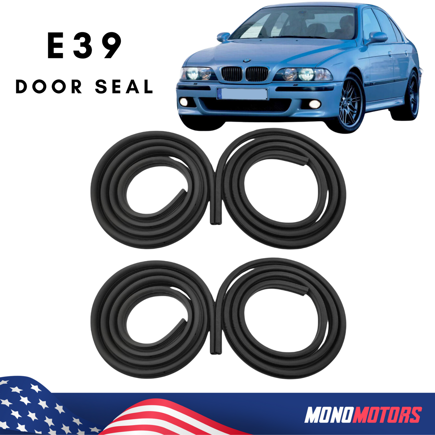 Door Seals for BMW E39 5 Series 1995-2003 4x Door Seal Gaskets