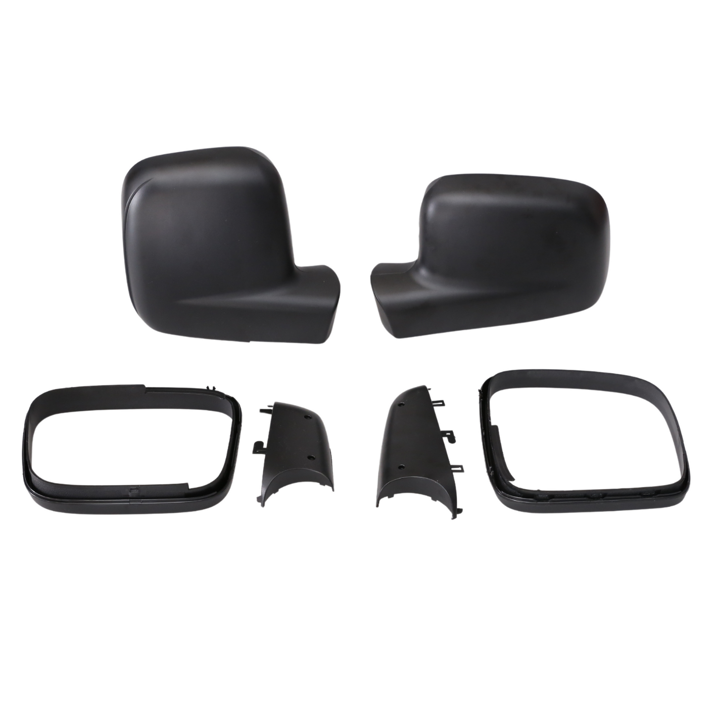 Pair Side Mirror Covers Cap for VW Transporter 5 / Caddy 2005-2010 (Set 6pcs)