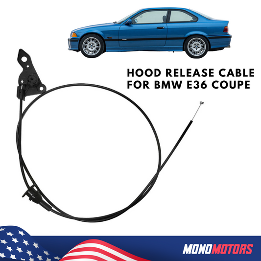 Engine Hood Release Cable for BMW E36 Coupe Cabrio Hood Latch OEM 51231977689