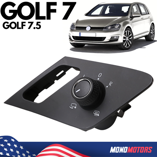 VW Golf MK7 Mk7.5 Heated Mirror Adjustment Folding Switch 5G0959565AG Lhd