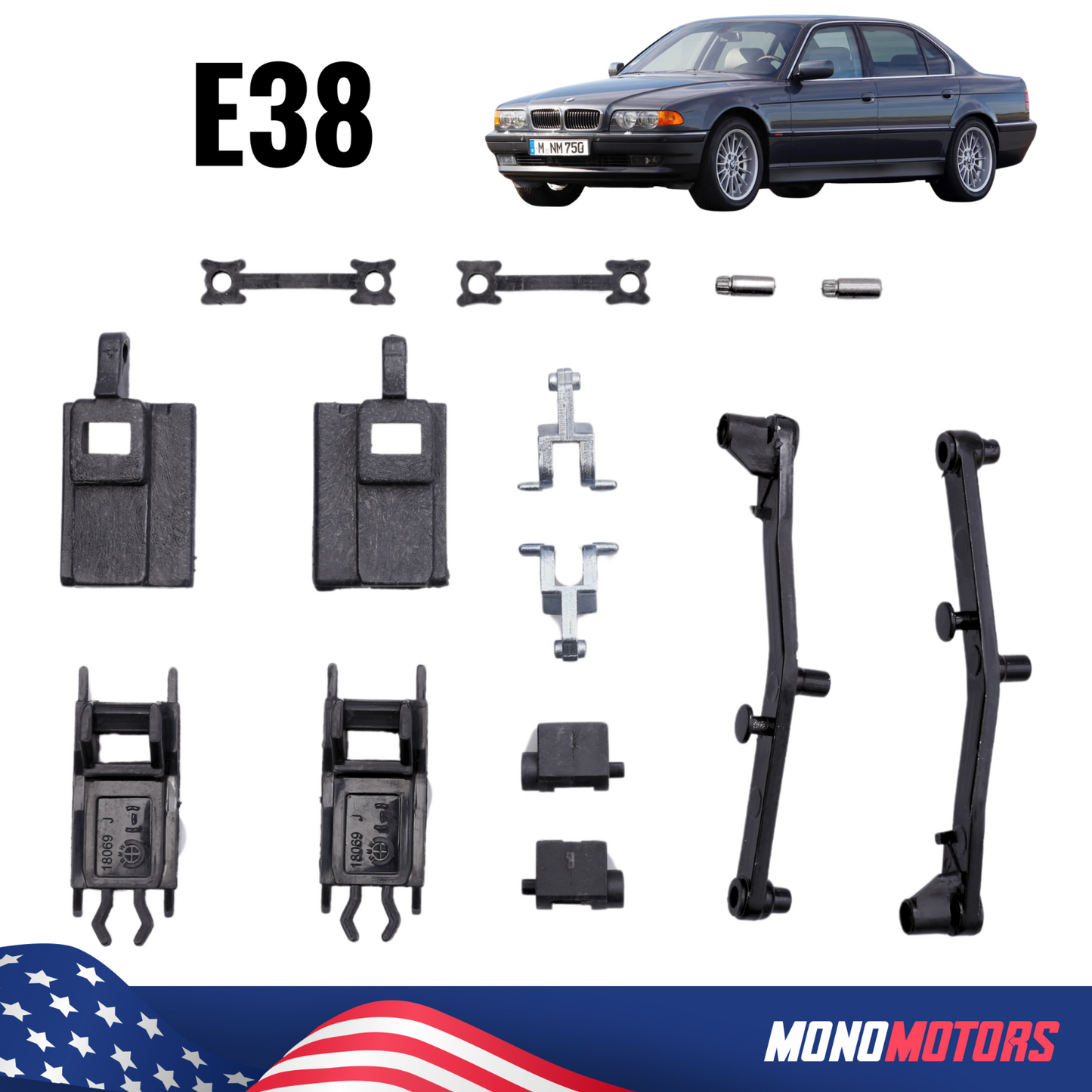 Sunroof Parts for BMW 7 Series E38 740i 740il 750il 1994-2001 Repair Kit Bracket