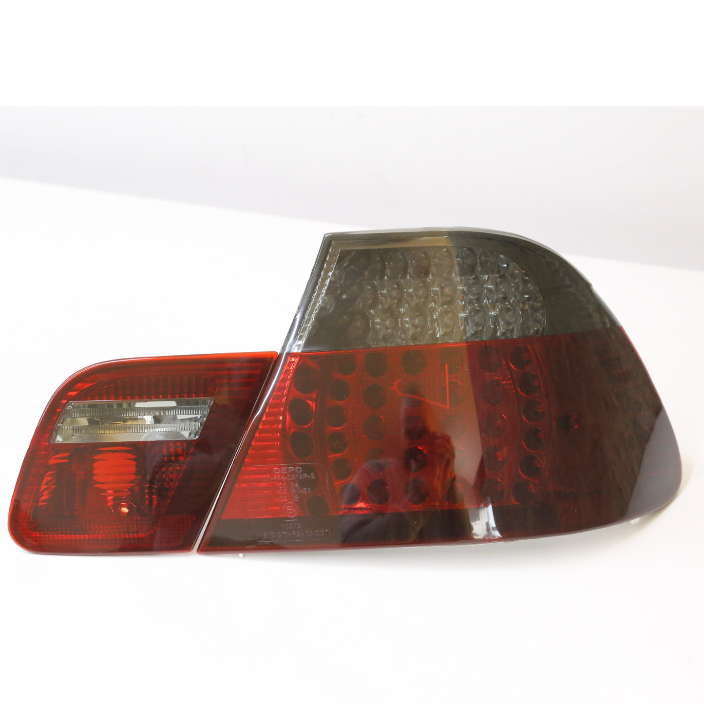 Red Smoke Full LED Tail Lights Pair for BMW E46 Coupe 1999-2001