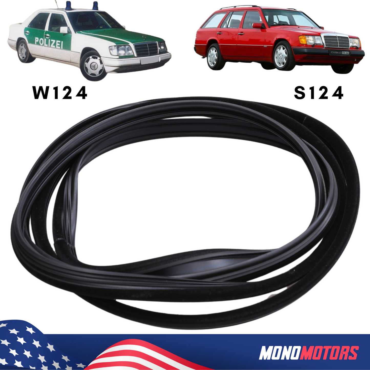 Sunroof Seal for Mercedes-benz W124 S124 C124 R124 | 1984-1993 E200 E220 E250