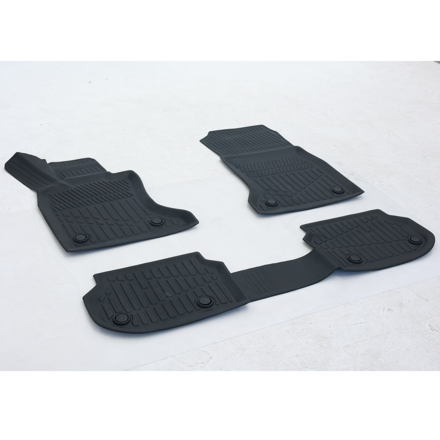 Rubber Floor Mats for BMW 5 F10 Xdrive 2013-2016 3d Tpe 4pcs Black