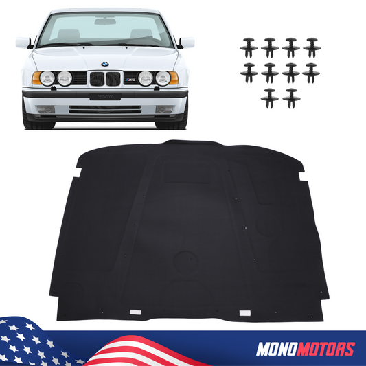 Hood Heat Insulation Pad Rivets Foam Pad for BMW E34