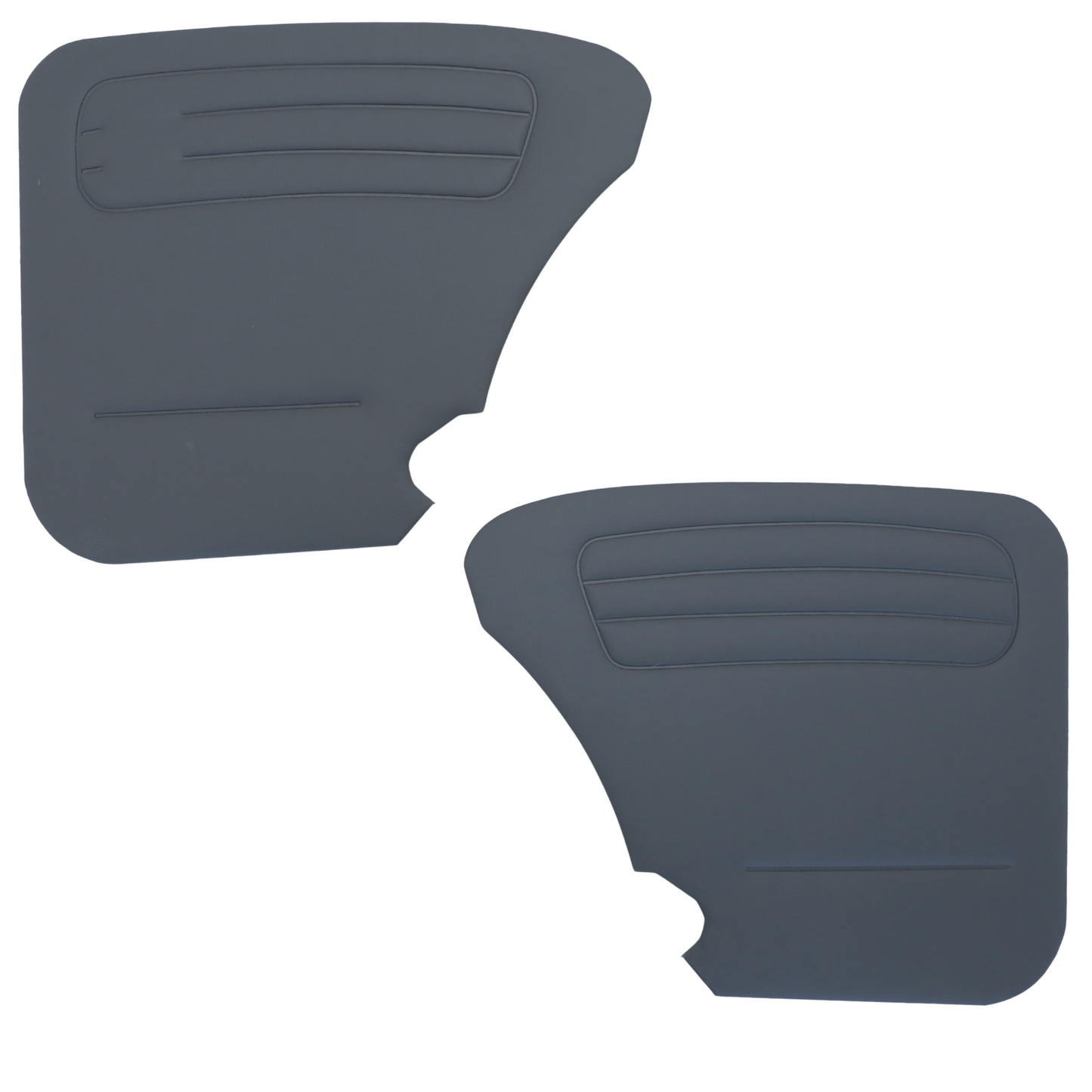 Door Panel Set for VW Beetle 1300 1965-1966 Grey Cardboard Interior Trim 4pcs