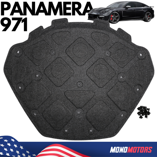 Porsche Panamera 971 2017-2024 Hood Insulation Panel with Clips 971863650