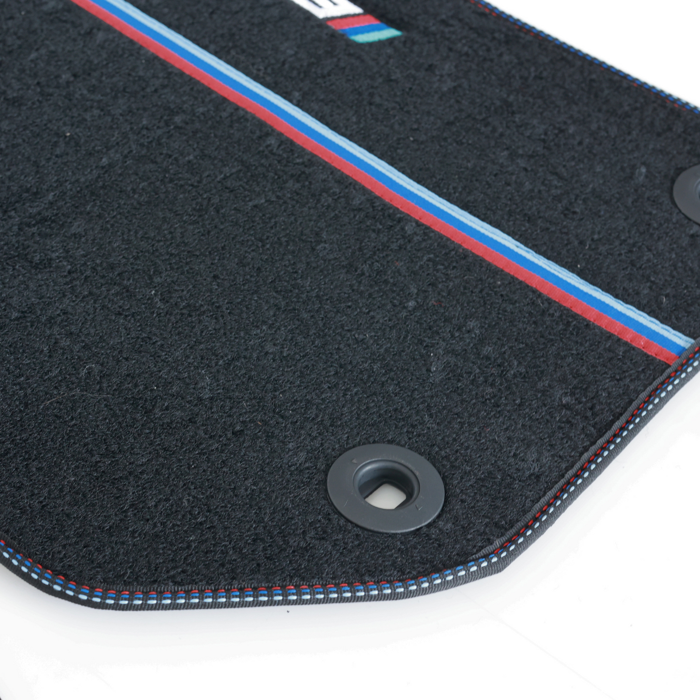 Carpet Floor Mats M Style for BMW E36 Sedan Non Slip 4pcs Set Clips