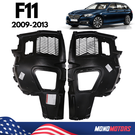 BMW F11 Front Fender Liner 2009-13 Splash Shield Set 51717186727 51717186728