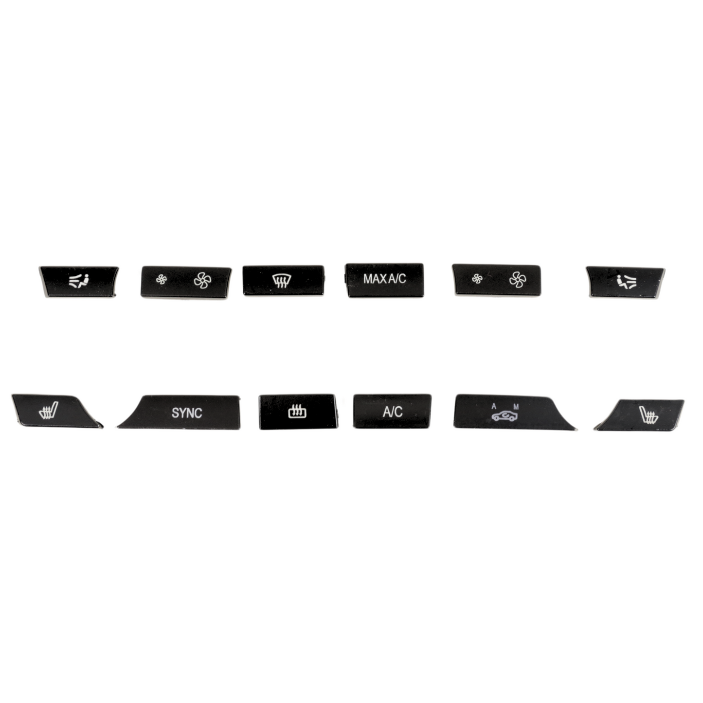 Console Air Conditioner Buttons for BMW F10 F11 5 Series Replace Trim 12pcs