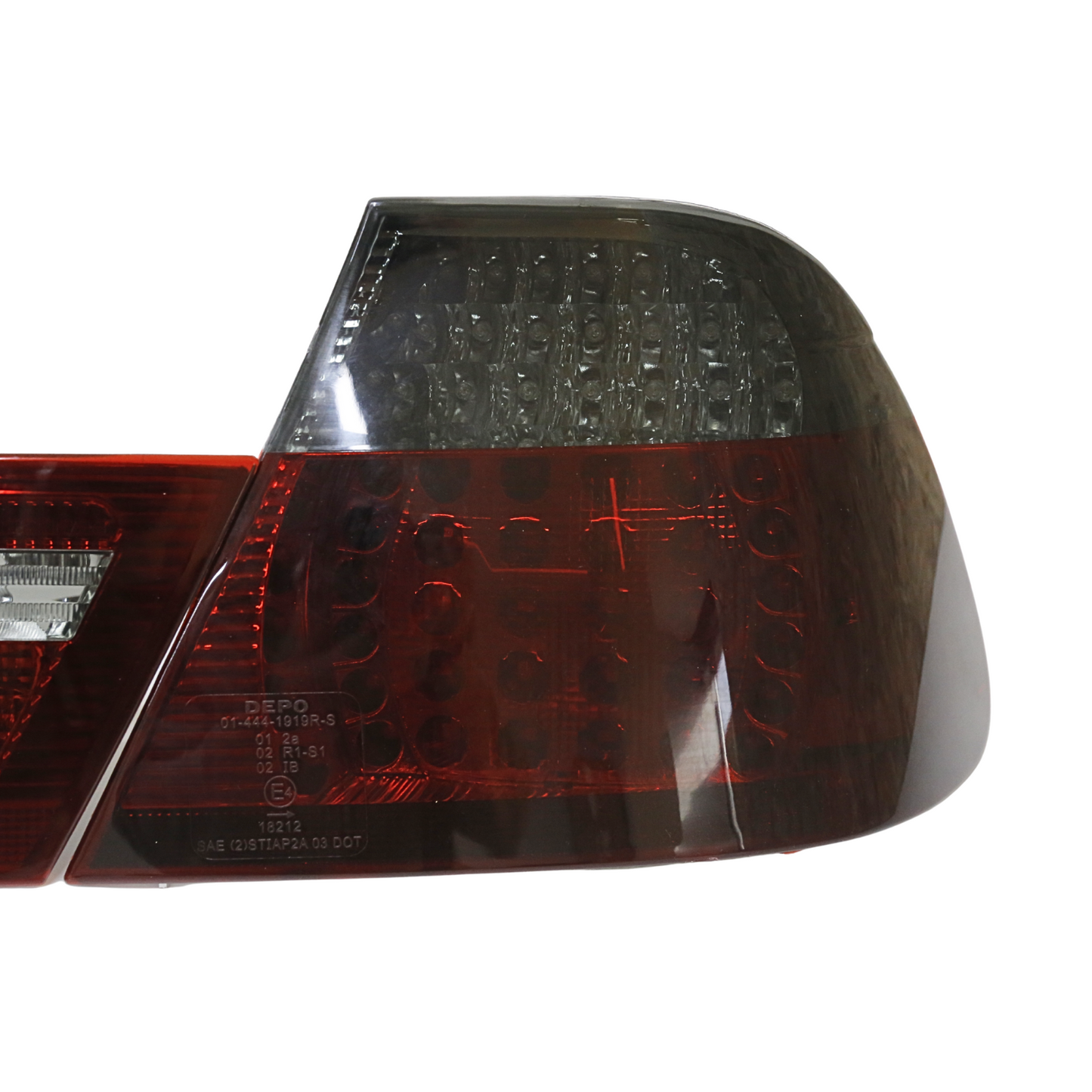 Red Smoke Full LED Tail Lights Pair for BMW E46 Coupe 2003-2006