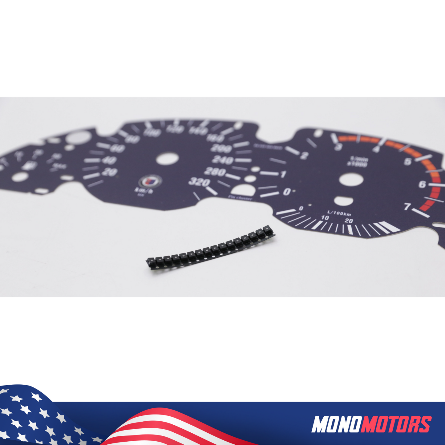 Blue Cluster Gauges for BMW E39 Speedometer Dial Alpina