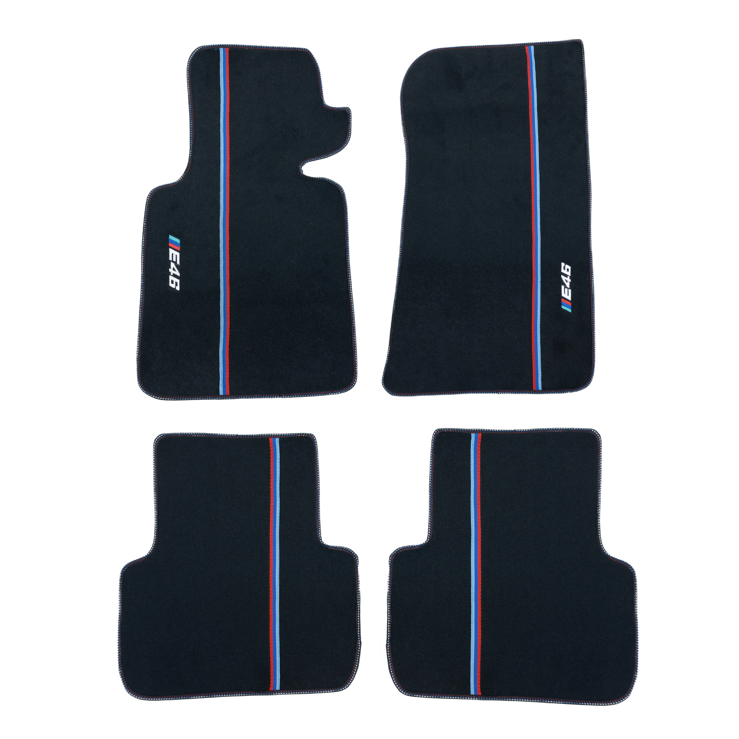 Carpet Floor Mat Set for BMW E46 Coupe M Sport Style 1999-2006 4pcs