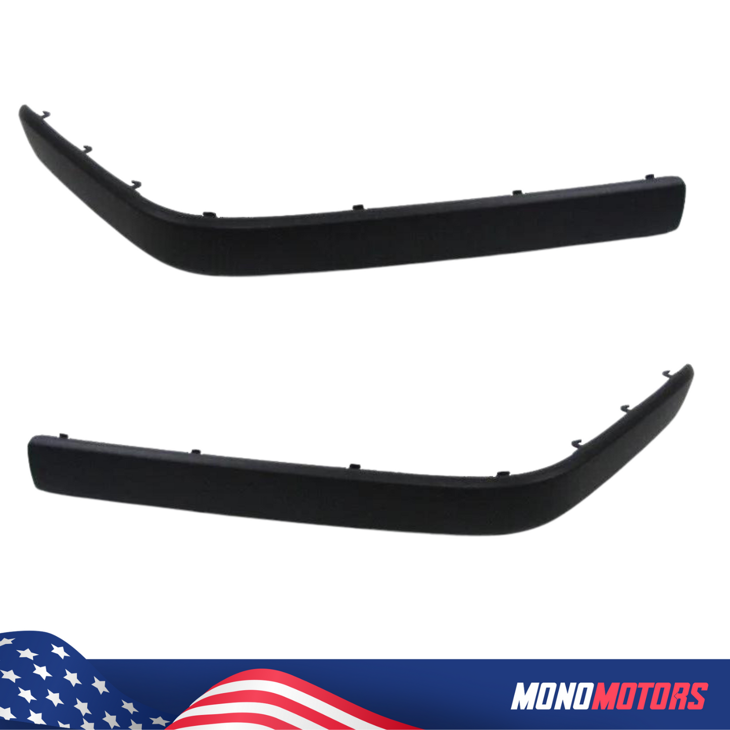 Front Bumper Molding Strip Trim Set for BMW E34 1988-94