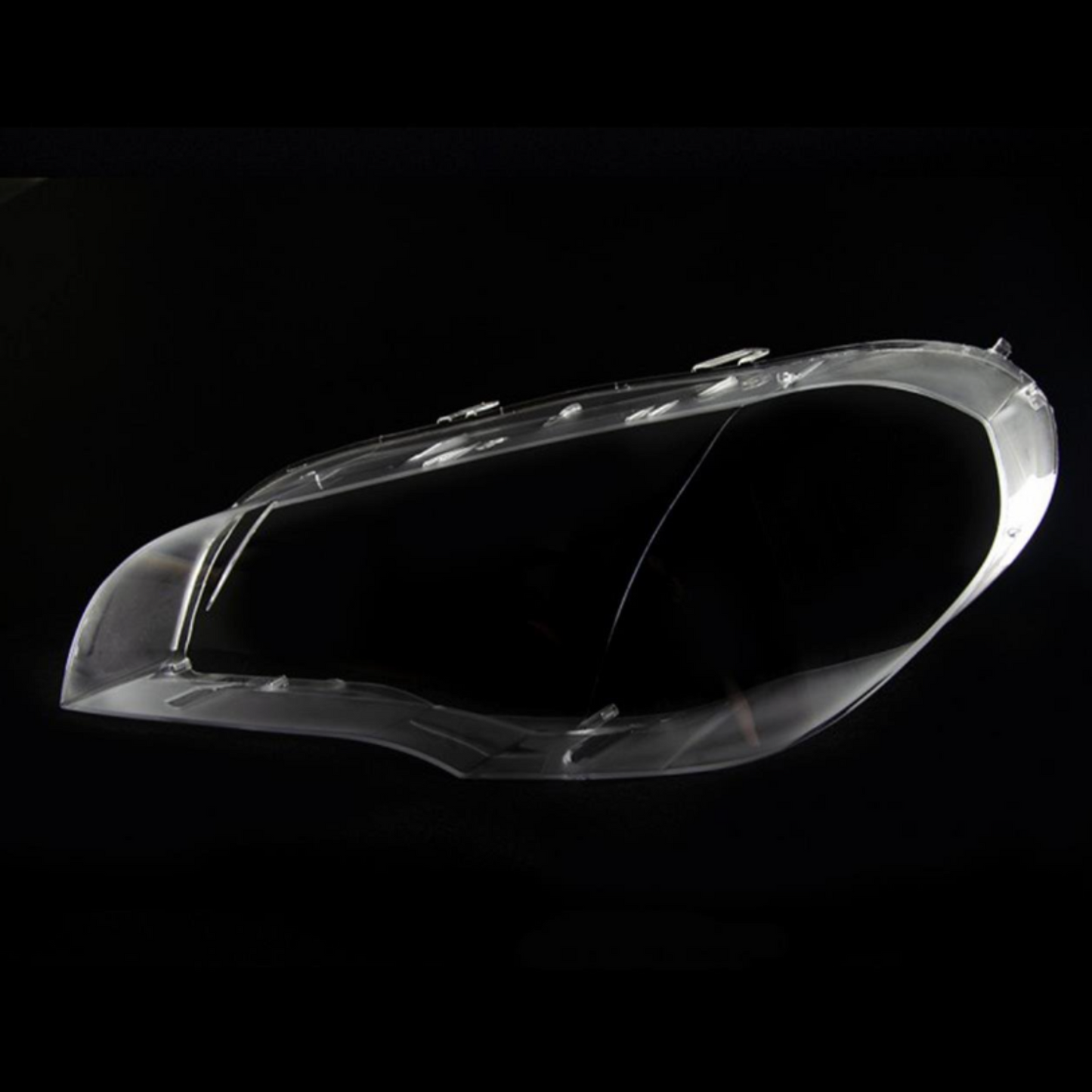 Pair Headlight Cover for BMW E70 X5 Lci 2010-13 Plastic Transparent Cover Clean
