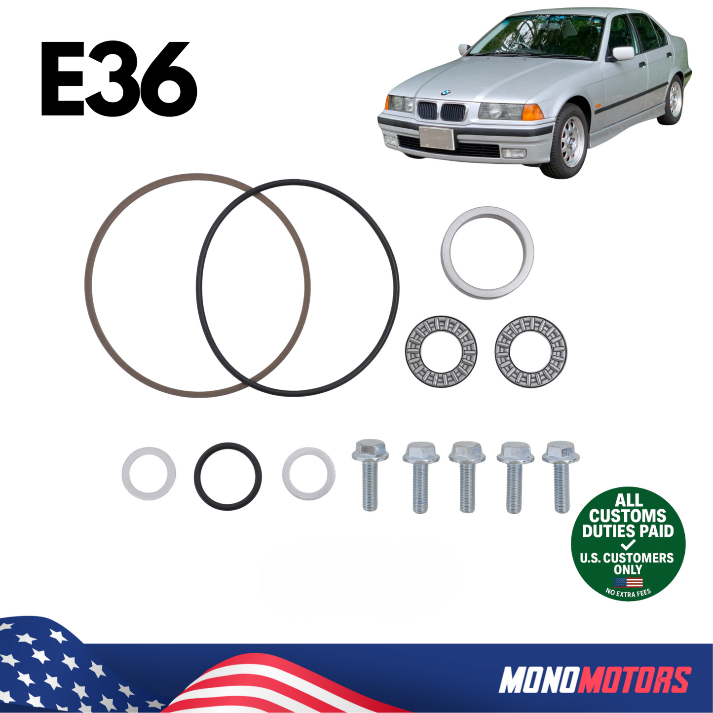 Single Vanos Seal Gear Kit for BMW E36 1990-2002 M50 M50tu M52 S50 S52 Engine