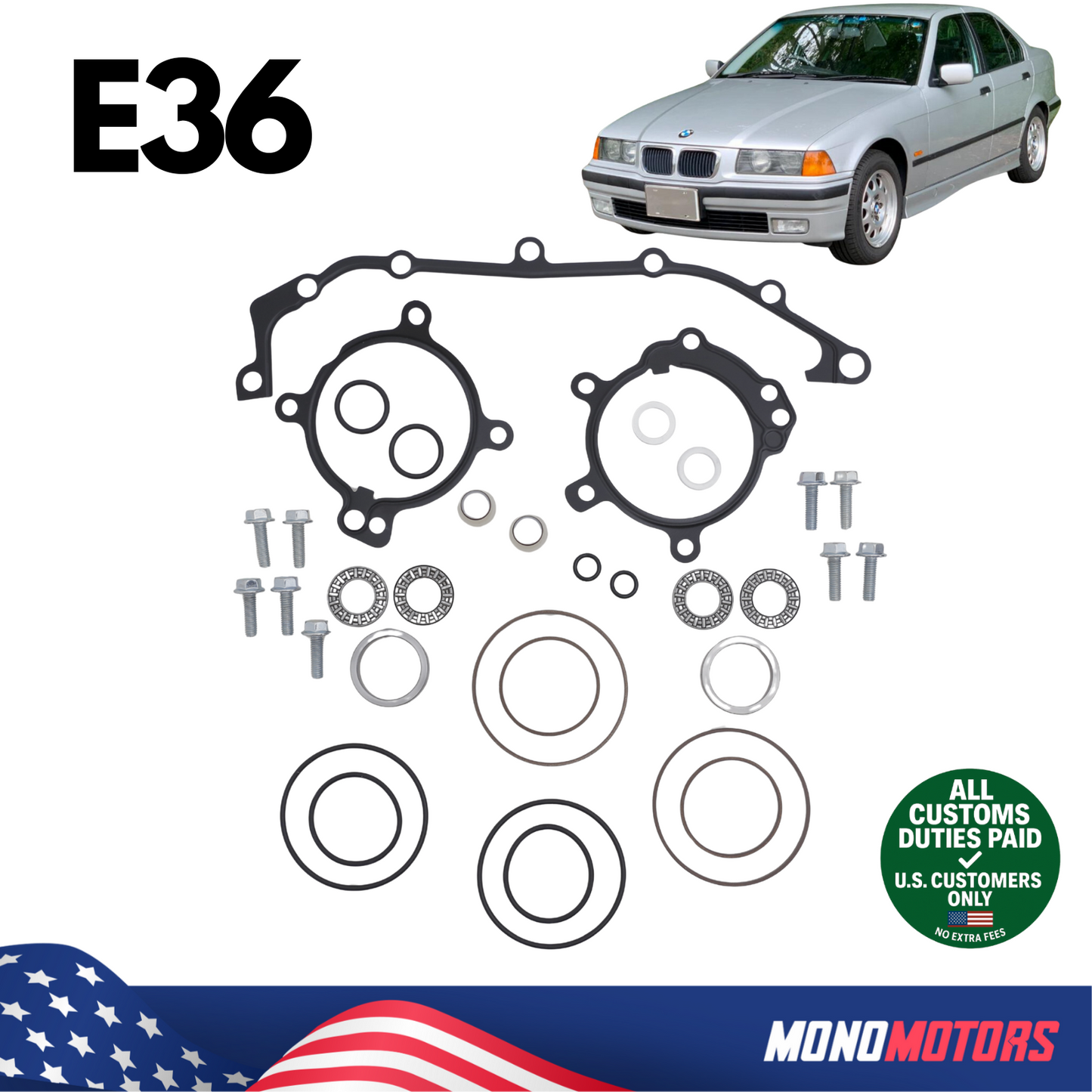 Double Vanos Repair Kit for BMW E36 M52B25TU 323ti 1999 – 2001