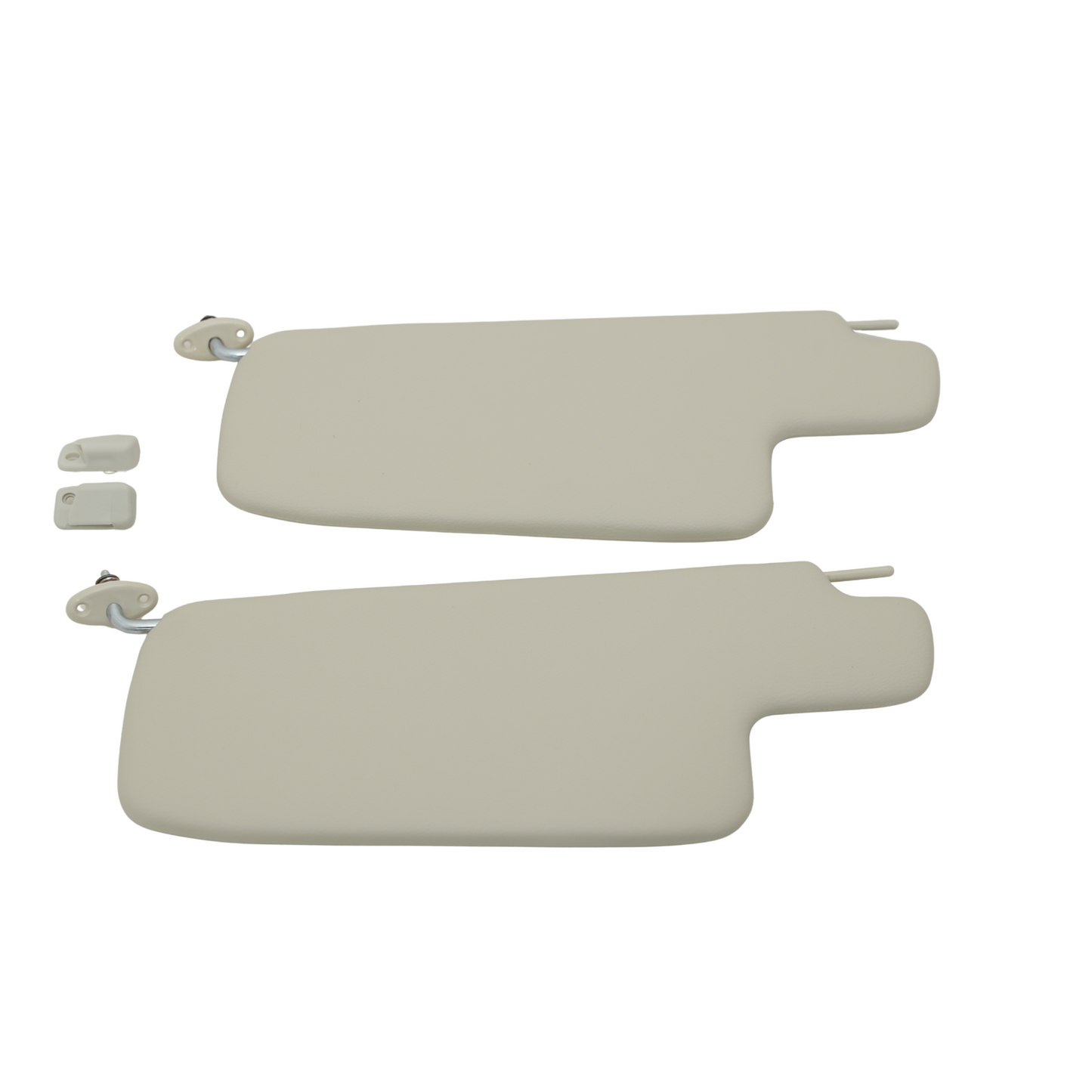 Sun Visor Set for VW Beetle 1300 1303 1965-1975 Ivory Interior with Clips
