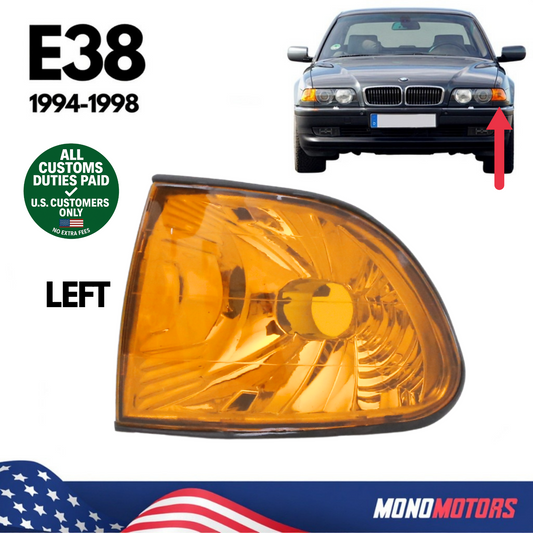 Turn Signal Left Crystal Yellow for BMW E38 1994-1998 A0381209L