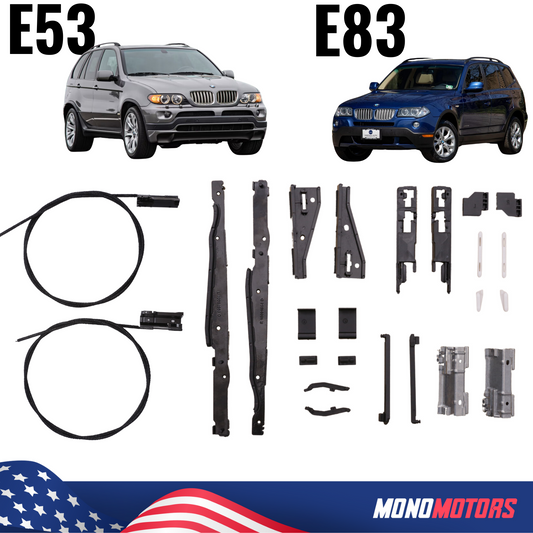 Sunroof Repair Kit for BMW X5 E53 X3 E83 Panoramic Sunroof Shade W/cables