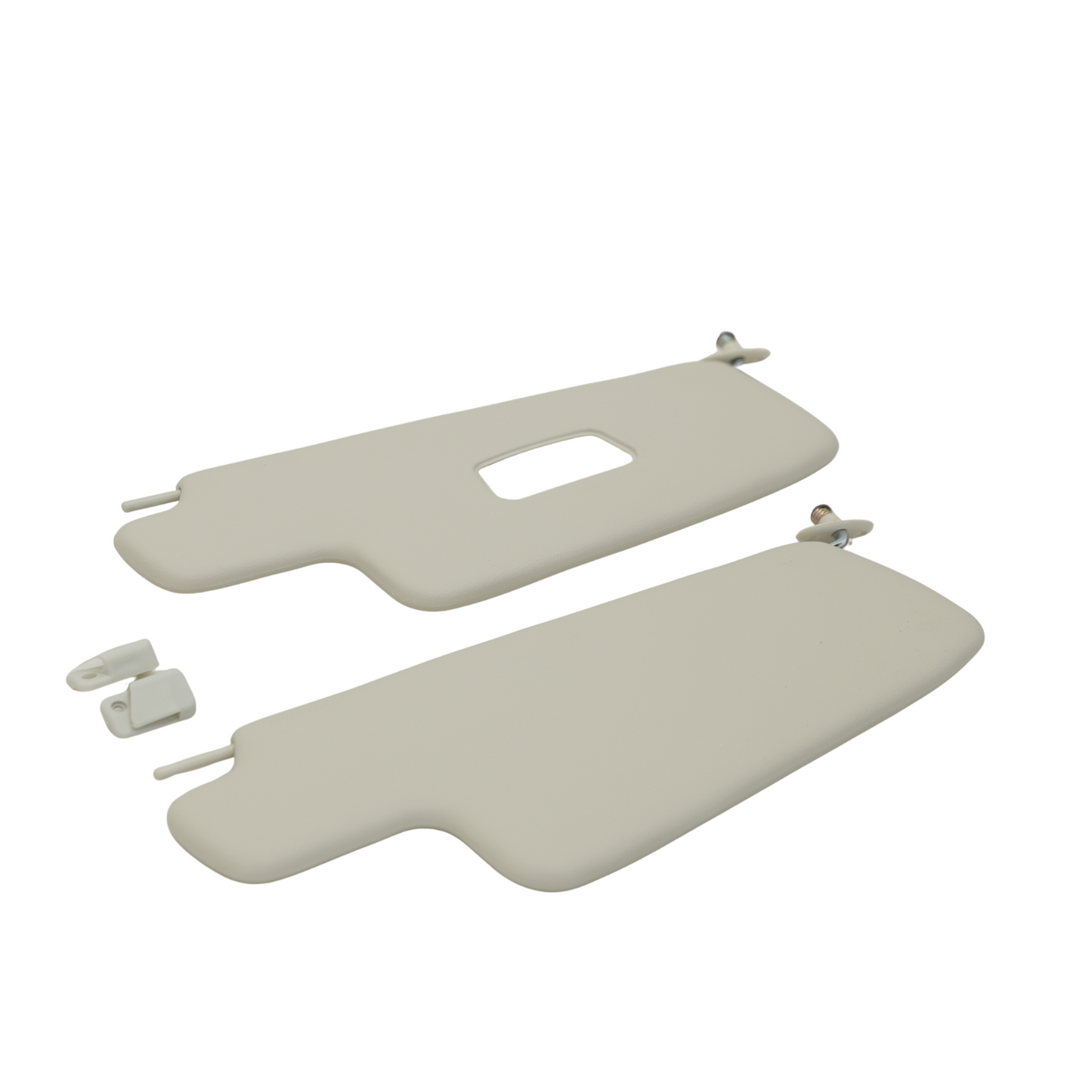 Sun Visor Set for VW Beetle 1300 1303 1965-1975 Ivory Interior with Clips