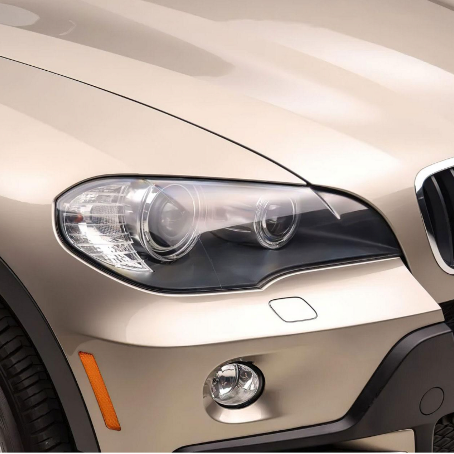 Right Headlight Cover for BMW E70 X5 Lci 2010-13 Plastic Transparent Cover Clean