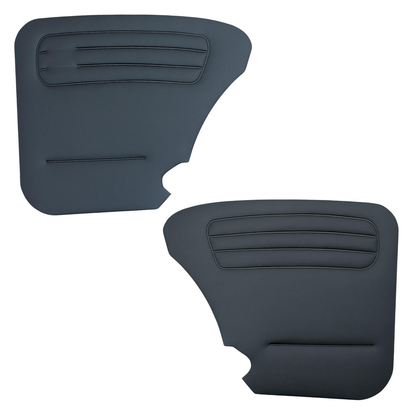 Door Panel Set for VW Beetle 1303 1967-79 Black Interior Trim 4pcs