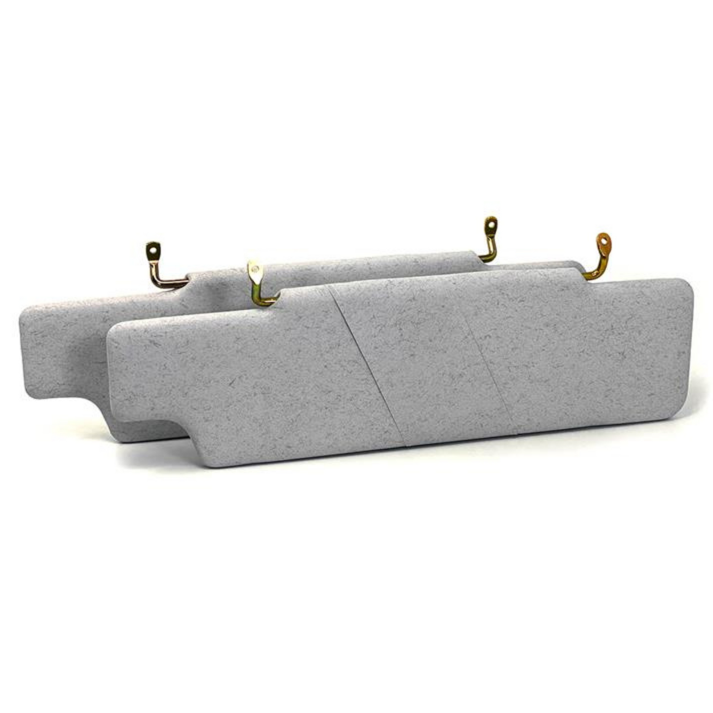Sun Visor Set Gray Left Right for Land Rover Defender 1983-2012