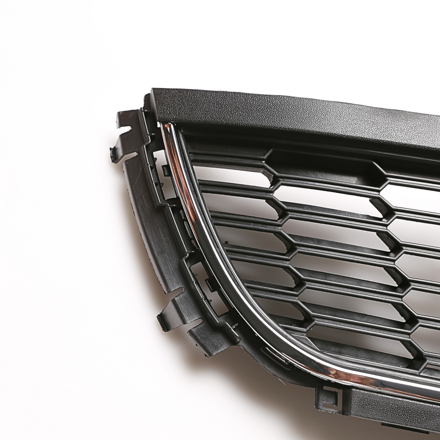 Front Bumper Lower Grille Black with Chrome Trim for VW Polo 2010-2014 6R0853671