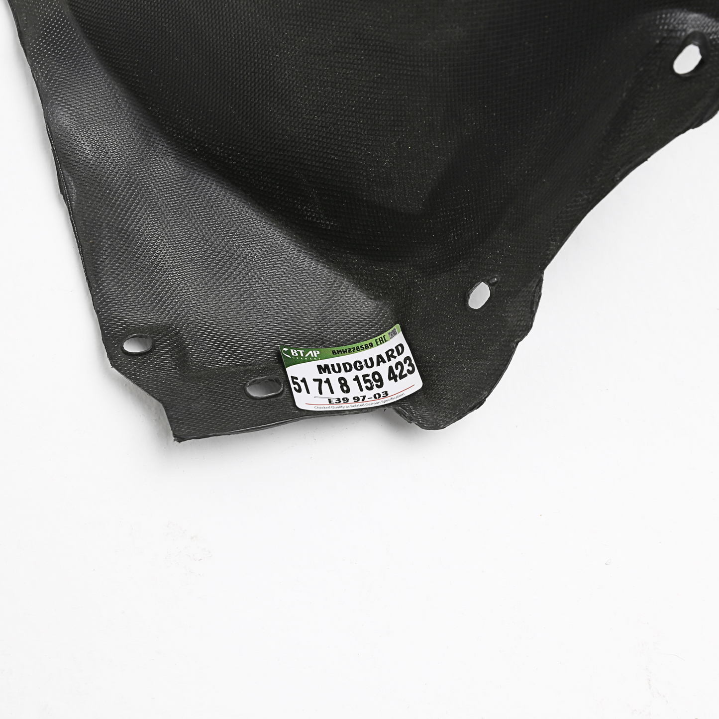 Fender Liner Set Front Driver and Passenger Side for BMW E39 Inner Splash Shield
